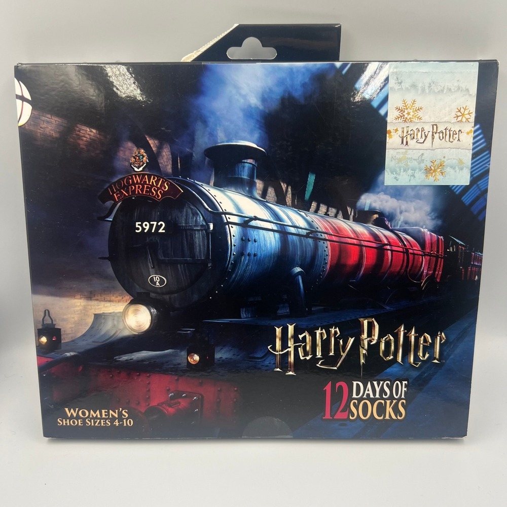 Harry Potter 12 Days of Socks Advent Calendar Box Set Womens Size 4-10 New